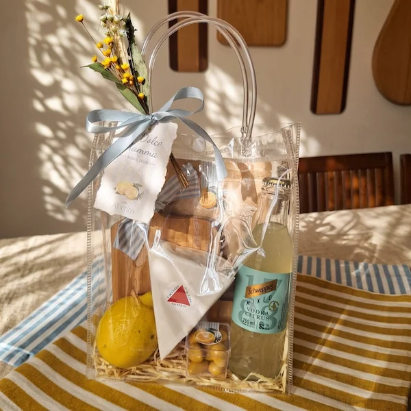 kit aperitivo com drink de limao e petiscos presente dia das maes alecrim bh